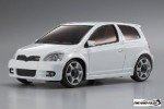 Kyosho 32708W - 1/27 R/C EP Touring Car MINI-Z Racer MR-03N-HM with ASF 2.4GHz System - TOYOTA Vitz RS White - Body/Chassis Set