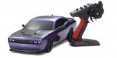 Kyosho 34415T1 - 1/10 Scale Radio Controlled Electric Powered 4WD FAZER Mk2 FZ02L Series readyset DODGE Challenger SRT Hellcat Plam Crazy Purple