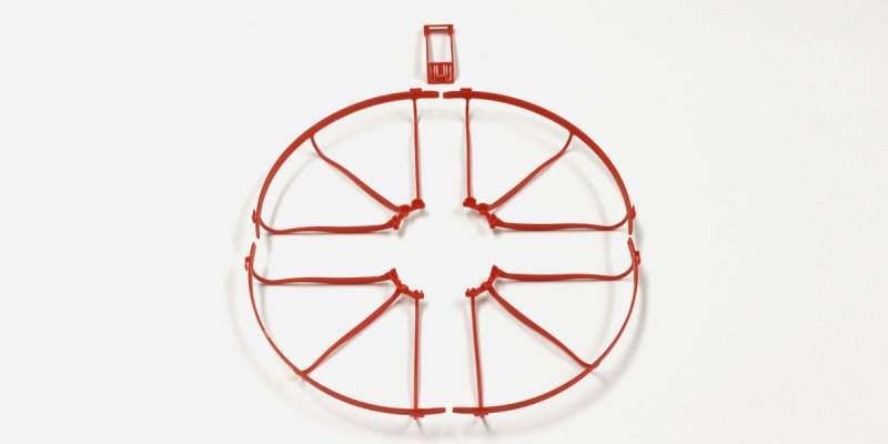 Kyosho DR004R - Propeller Guard & Wing Stay Set (Red)