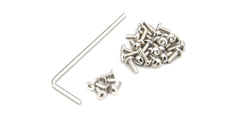 Kyosho MDW020 - Butten HEX Screw Set(MINI-Z AWD/Nickel)