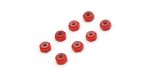 Kyosho MZW128R - M2 Aluminium Nylon Color Nut 8pcs(Red)