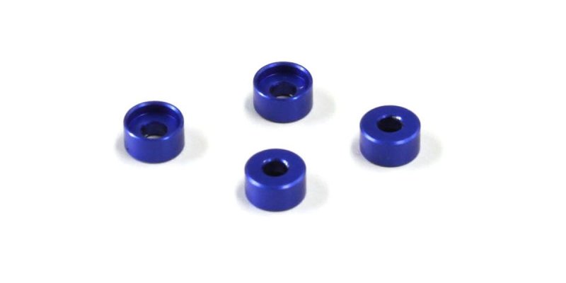 Kyosho MZW418-25 - Al Friction Mount Collar (2.5mm/Blue/4pcs)