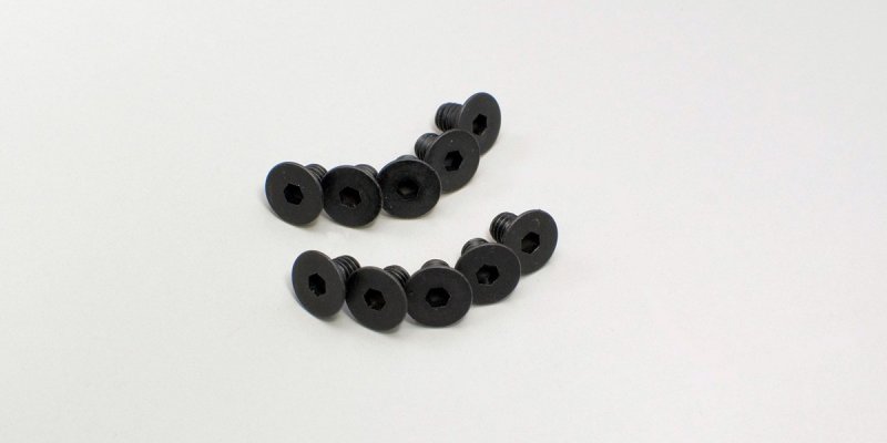 Kyosho 1-S34006H - Flat Head Screw(Hex/M4x6/10pcs)