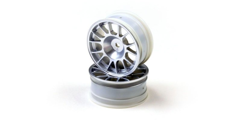 Kyosho VZH009CM - Wheel (14-Spoke/Chrome/Offset4mm/24mm/2p)