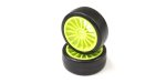 Kyosho FAT302KG - Drift Tire(Pre-glued/F-Green/2pcs)FAZER