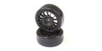 Kyosho FAT305BK - Drift Tire Front(14-Spoke/Black/24mm/2p)