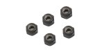 Kyosho 1-N3033NA-GM - Nut(M3x3.3)Nylon(Aluminium/Gunmetal/5pcs)