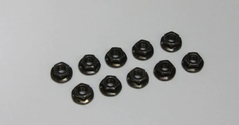 Kyosho 1-N3037F - Nut(M3x3.7) Flanged (10pcs)