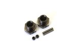 Kyosho IFW444GM - Front Wide Wheel Hub (2pcs/Gunmetal/MP9)