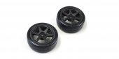 Kyosho FAT307BK - Drift Tire(6-Spoke/Black/24mm/2pcs)