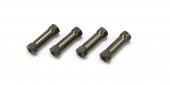 Kyosho IFW401B - SP Aluminum Radio Post (Gunmetal/4pcs/MP