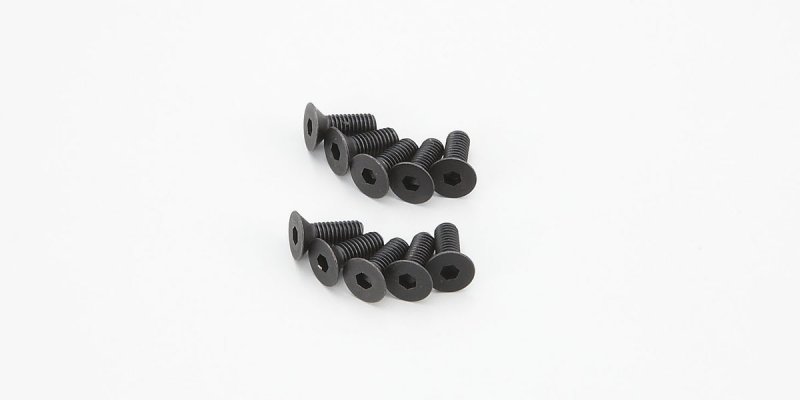 Kyosho 1-S33008H - Flat Head Screw(Hex/M3x8/10pcs)