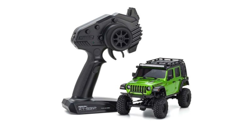 Kyosho 32528GR - Radio Controlled Electric Powered Crawling car MINI-Z 4x4 Series Readyset Jeep(R) Wrangler Unlimited Rubicon w/acc. Mojito