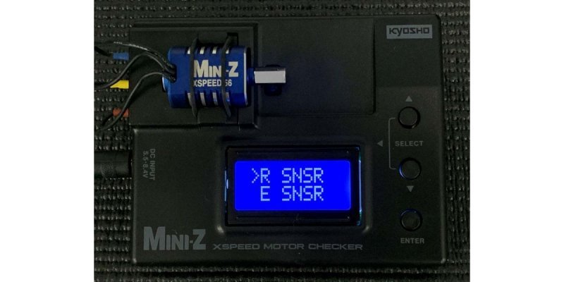 Kyosho MZW124 X-SPEED MINI-Z Motor Checker