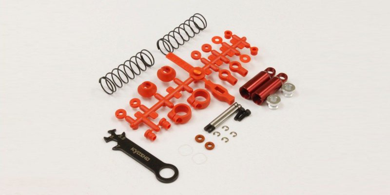 Kyosho SC222R - Front Shock Set (Red/Tomahawk)