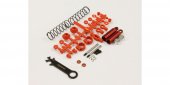 Kyosho SC223R - Rear Shock Set (Red/Tomahawk)