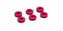 Kyosho W0144R - Aluminum Collar (3x7x2/Red/6pcs)