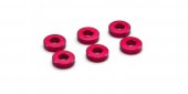 Kyosho W0144R - Aluminum Collar (3x7x2/Red/6pcs)