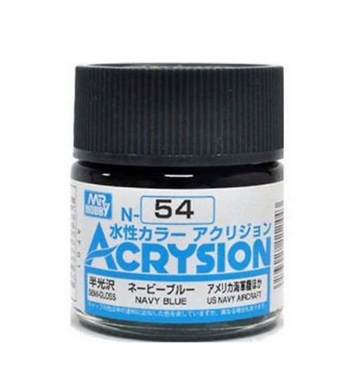 Mr.Hobby N54 - Nacy Blue Semi-Gloss for US Navy Aircraft 10ml