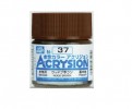 Mr.Hobby GSI-N37 - Acrysion Acrylic Semi-Gloss Wood Brown - 10ml