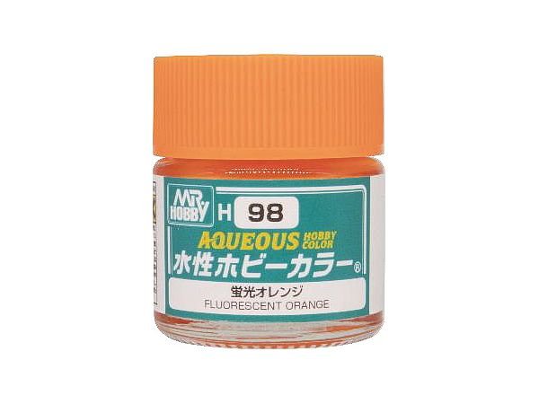 Mr.Hobby GSI-H98 Fluorescent Orange 10ml Gunze Aqueous Hobby Color Acrylic Paint