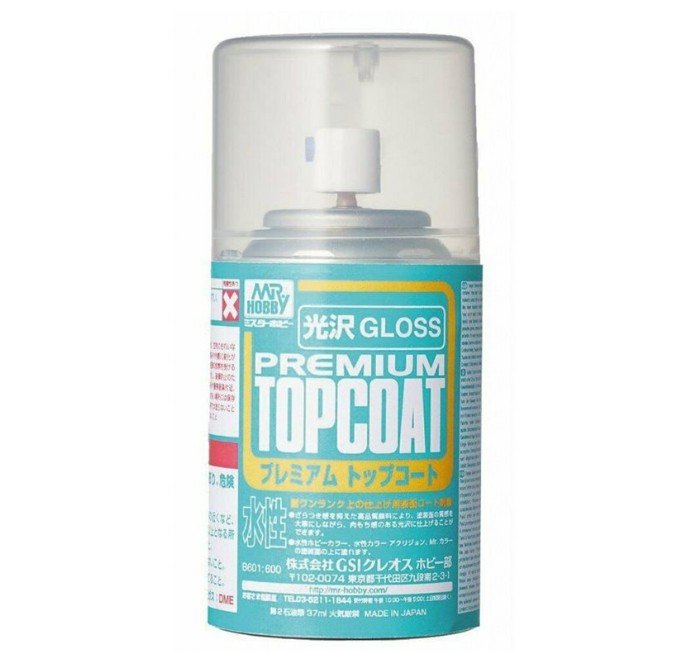 Mr.Hobby B601 - Mr.Premium Topcoat Gloss (Spray Can)