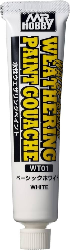 Mr.Hobby GSI-WT01 Water-Based Weathering Paint Gouache (WHITE) 20ml