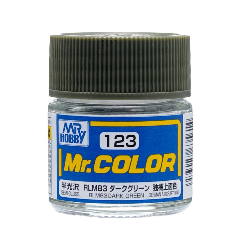 Mr.Hobby GSI-C123 - Semi-gloss - RLM83 Dark Green - 10ml