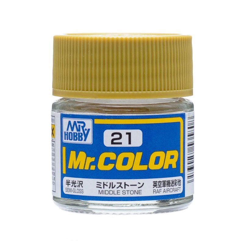 Mr.Hobby GSI-C21 - Semi-gloss - Middle Stone - 10ml
