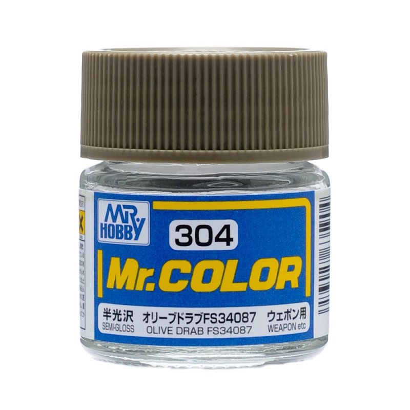 Mr.Hobby GSI-C304 - Semi-gloss - Olive Drab FS34087 - 10ml