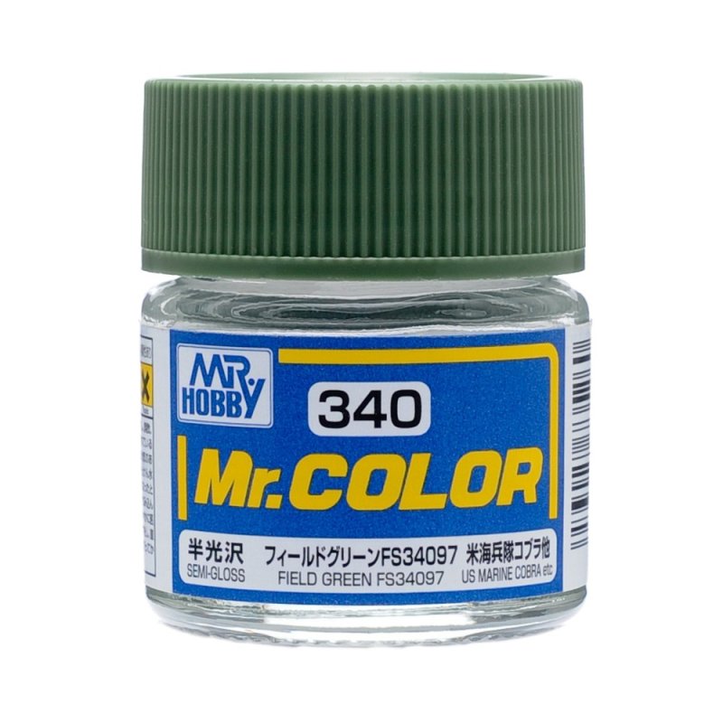 Mr.Hobby GSI-C340 - Semi-gloss - Field Green FS34097 - 10ml