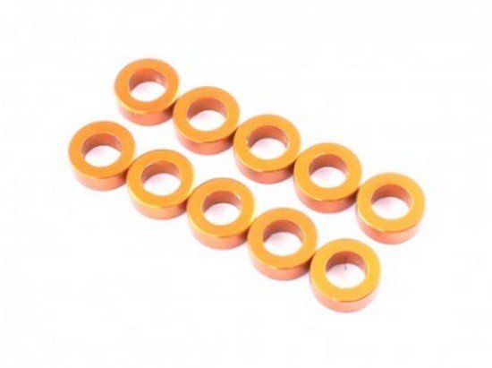 RAD-AC-10001 3x5.5x0.5mm Aluminum Spacer, 10 pcs, Orange