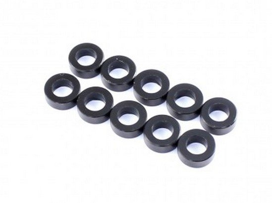 RAD-AC-10005 3x5.5x0.5mm Aluminum Spacer, 10 pcs, Black