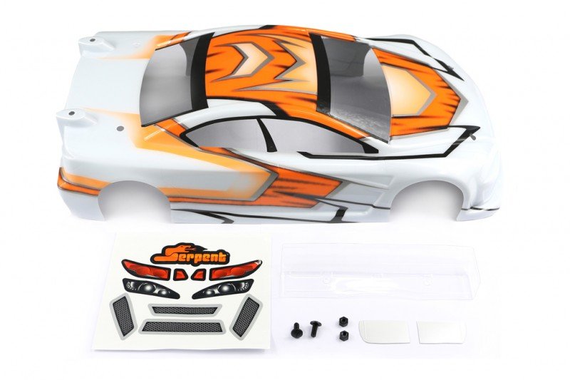 Serpent SER170344 Body 190 Lex-IS Orange v2 S411 pre cut Efra 4030