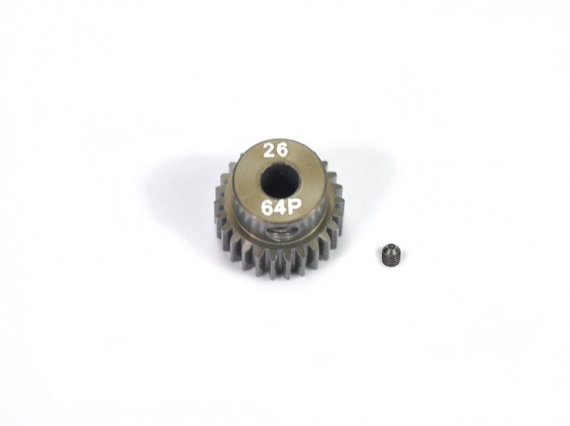 Serpent SER120113 Motor-pinion Aluminium Hard 64P / 26T