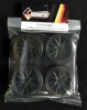 Solaris S-T36JGM4B 1/10 High-Performance Slick Tire Set 36-J Spoke Wheel (4 pcs/set)