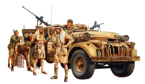 Tamiya 32407 - 1/35 British LRDG Command Car - North Africa (w/7 Figures)