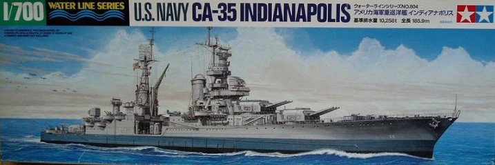 Tamiya 31804 - 1/700 U.S. NAVY CA-35 Indianapolis