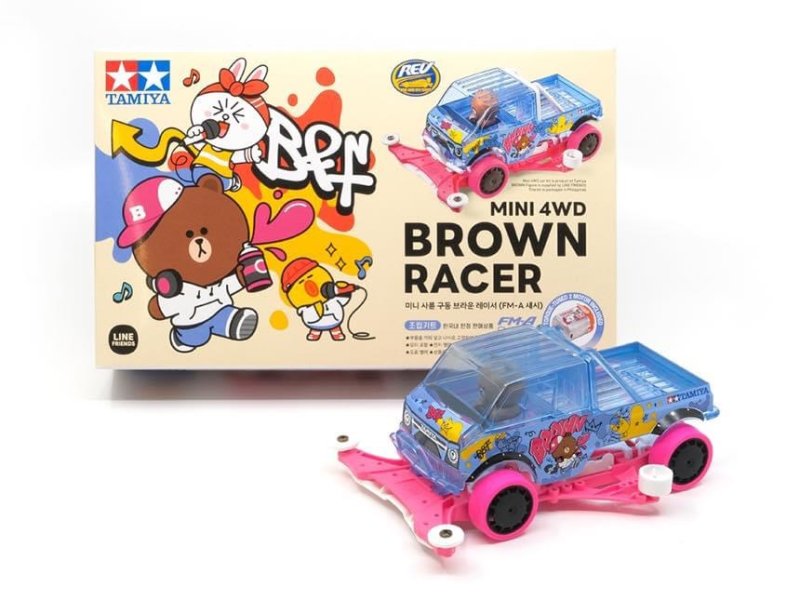 Tamiya Mini 4WD Brown Racer (FM A Chassis) LINE FRIENDS 92443