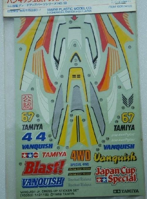 Tamiya 15050 - Vanquish Sticker