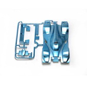 Tamiya 9004493 - Heat Edge (Ma Chassis) Metallic Light Blue Plated Body Set 18636