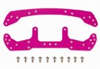 Tamiya 95050 - JR Duralumin Wide Front and Rear Plate (Pink)