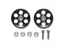 Tamiya 95498 - Lightweight Aluminum Ball-Race Rollers (19mm Ringless, Black)