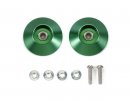 Tamiya 95609 - HG 19mm Lightweight Tapered Aluminum Ball-Race Rollers (Ringless/Green)