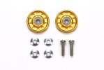 Tamiya 95704 - Jr 13mm Ball-Race Rollers (Ringless,Gold) Tamiya 95704 - Jr 13mm Ball-Race Rollers (Ringless,Gold)
