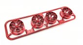 Tamiya 9004475 - Low-Profile Y-Spoke Wheel (Metallic Red)