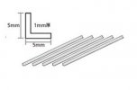 Tamiya 70205 - Plastic Beams 5mm L-Shaped - Clear 5pcs