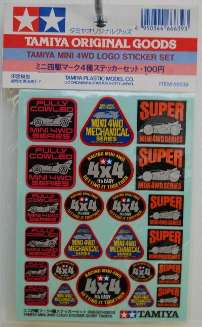 Tamiya 66639 - Mini 4WD Logo Sticker Set