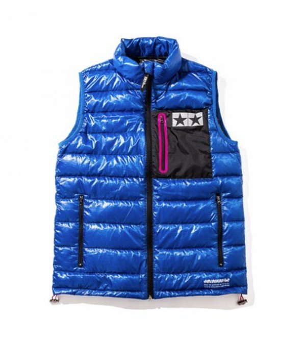 Tamiya 67401 - Tamiya x JUN WATANABE Logo Down Gilet (Blue) L Size