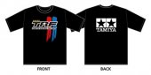 Tamiya 67244 - Tamiya Racing Factory Stripe (TRF) Logo T-Shirt A Type (Black) - S Size